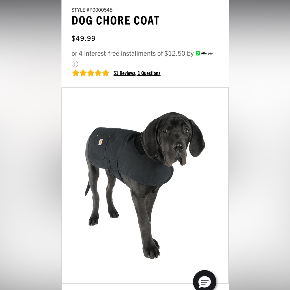 Carhartt dog chore coat, training harness & leash. NEW - Picture 10 of 12